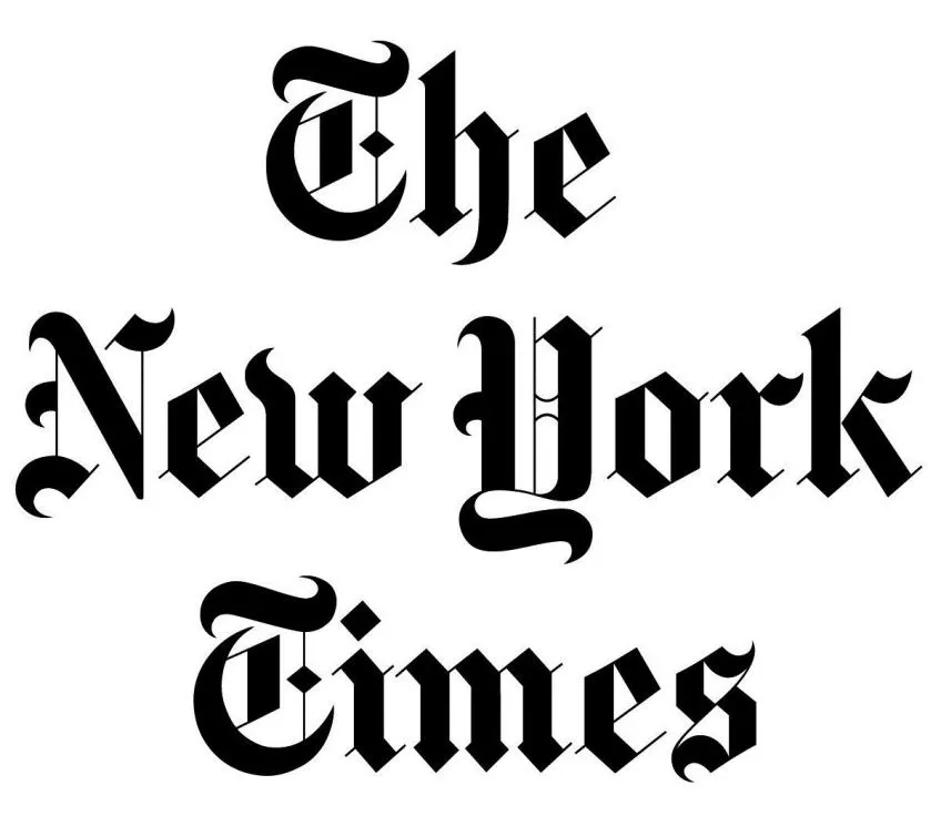 The New York Times logo.